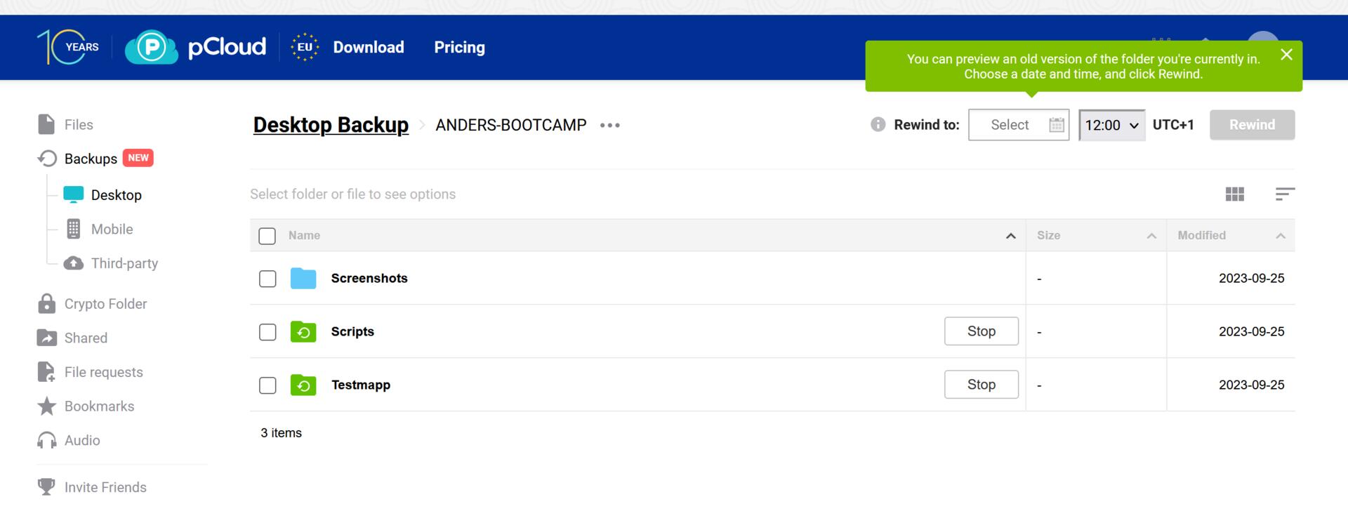 pCloud - Budget-friendly cloud storage